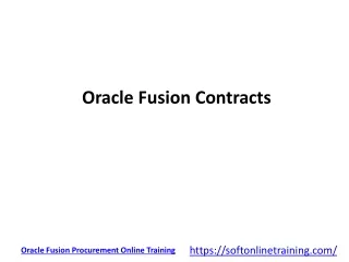 oracle fusion contracts