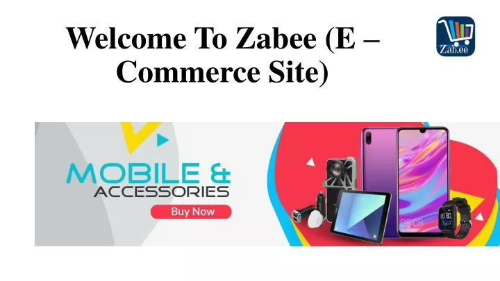 welcome to zabee e commerce site