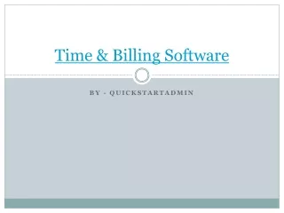 time billing software