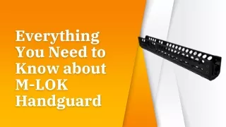 Everything You Need to Know about M-LOK Handguard