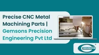 precise cnc metal machining parts gemsons