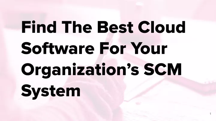 find the best cloud software for your