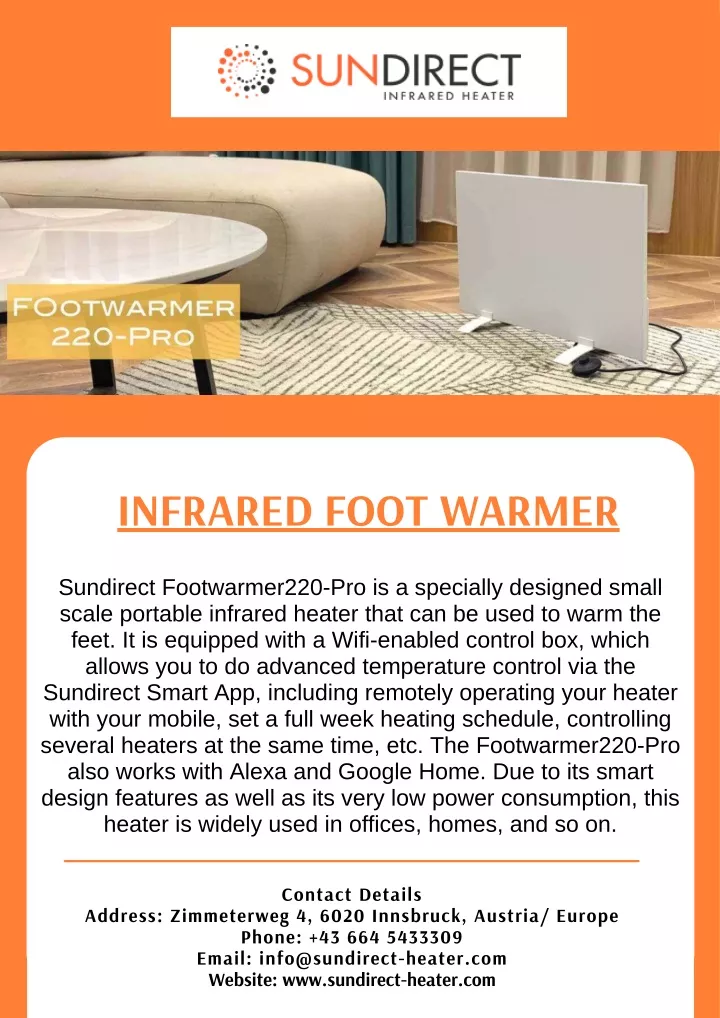 infrared foot warmer