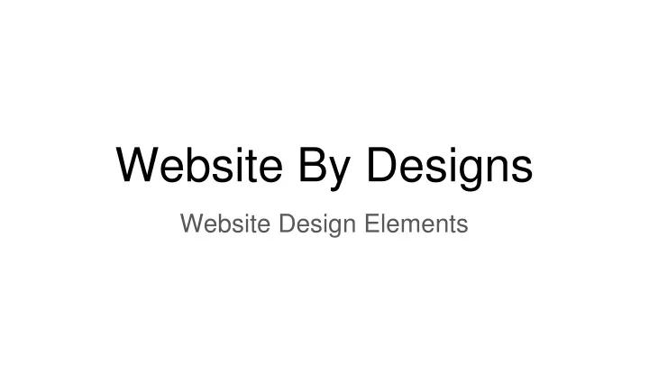 website by designs