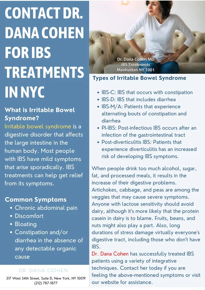 contact dr dana cohen for ibs treatments in nyc