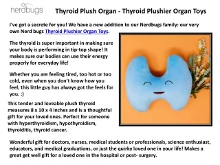 Tooth Plush Organ Toys - Tooth Plushie Toys & Human Organs Plush Toy - Nerdbugs Plush Toy Organs