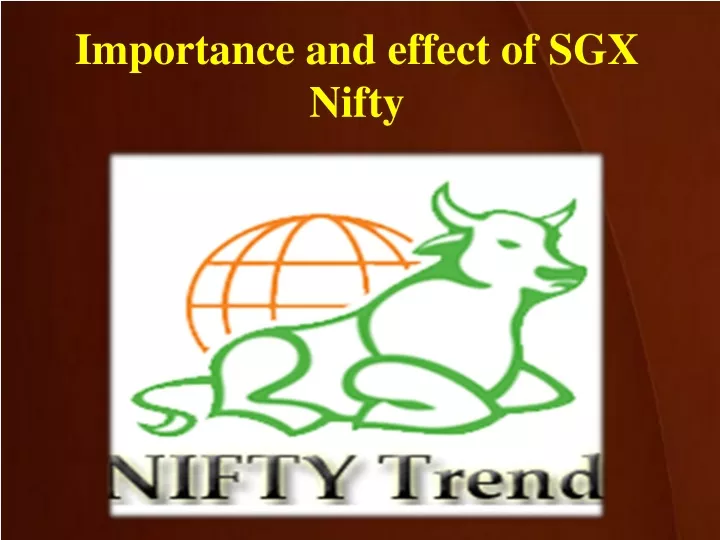 importance and effect of sgx nifty