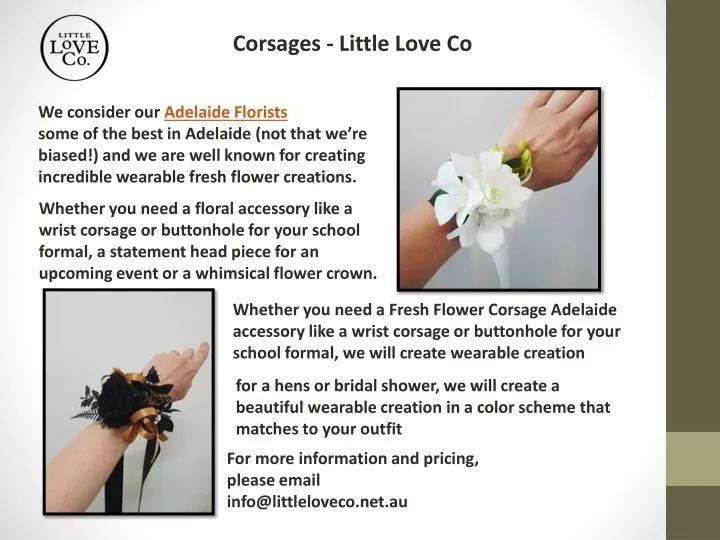 corsages little love co