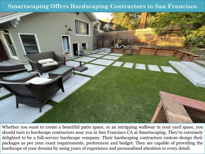 smartscaping offers hardscaping contractors in san francisco