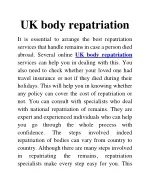 UK body repatriation - slide 1