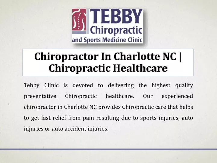 chiropractor in charlotte nc chiropractic healthcare