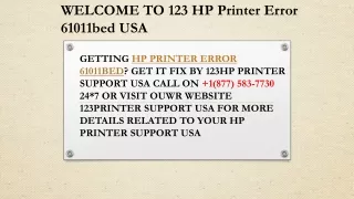 123 HP Printer Error 61011bed USA