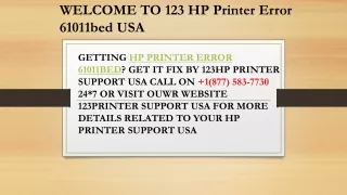 123 HP Printer Error 61011bed USA