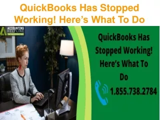 quickbooks has stopped working here s what to do