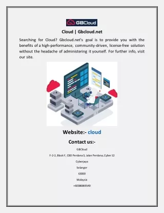 Cloud  Gbcloud.net