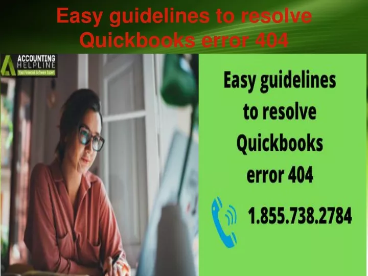 easy guidelines to resolve quickbooks error 404