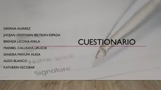 cuestionario