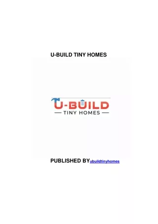 u build tiny homes