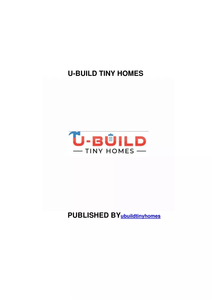 u build tiny homes