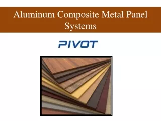 aluminum composite metal panel systems