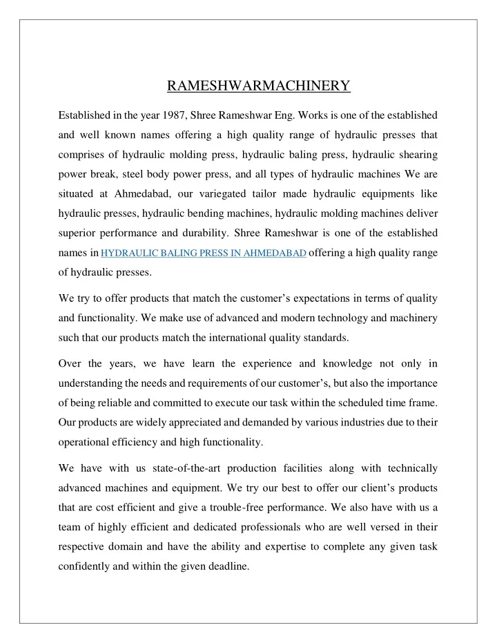 rameshwarmachinery