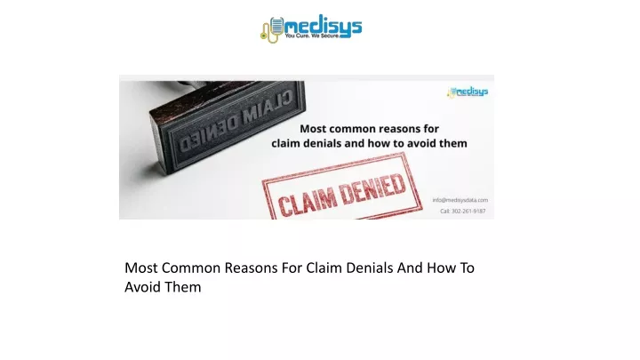 most common reasons for claim denials