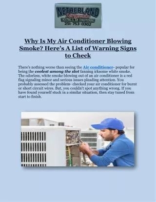 Get Professional Air Conditioner Repair Services In Alabama