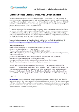 global linerless labels industry analysis