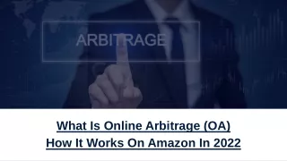 What is online arbitrage (OA) How it works on Amazon in 2022