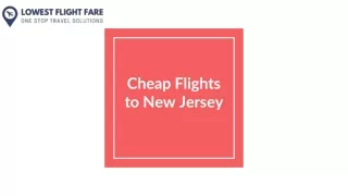 Cheap Flights to New Jersey