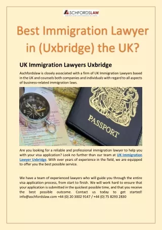 UK Immigration Lawyer Uxbridge| Aschfordslaw.Com