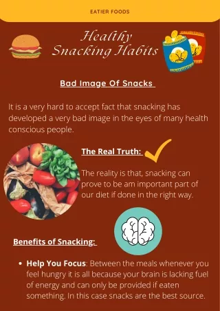 Healthy Snacking Habits by Eatier Foods
