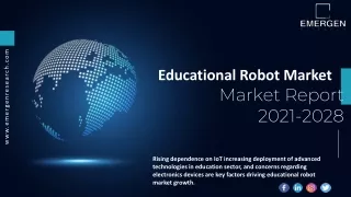educational robot market market report 2021 2028