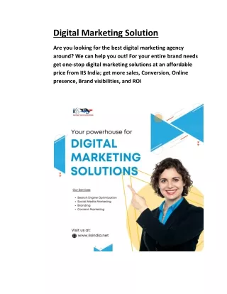 digital marketing solution