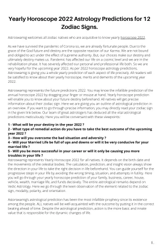 yearly horoscope 2022 astrology predictions