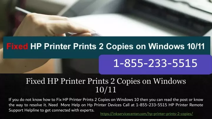 fixed hp printer prints 2 copies on windows 10 11