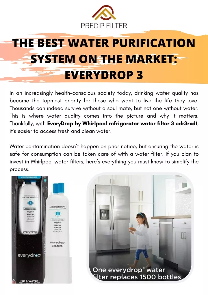 the best water purification system on the market