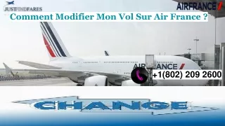 Comment Modifier Mon Vol Sur Air France