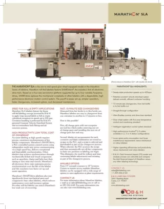 Marathon SLA Series roll-fed labers