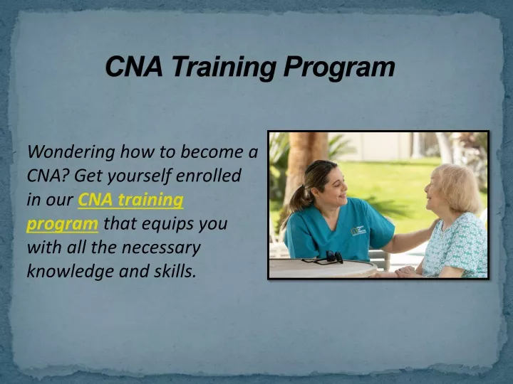 cna training program