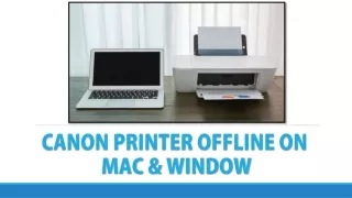 canon printer offline on mac window