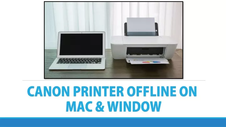 canon printer offline on mac window