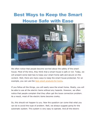 best smart products for home