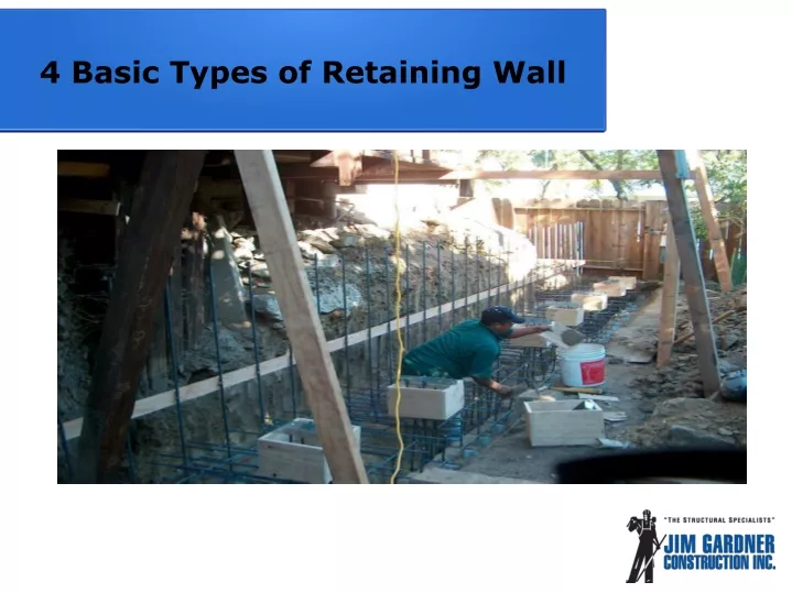 4 basic types of retaining wall