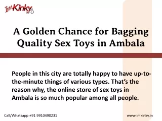 Sex Toys In Ambala  |call  91 9910490231|Imkinky