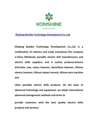 Zhejiang Bulaika Technology Development Co.,Ltd