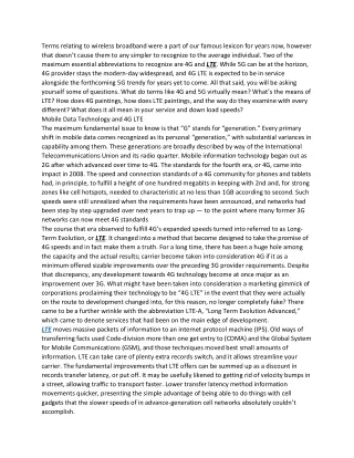 terms relating to wireless broadband were a part