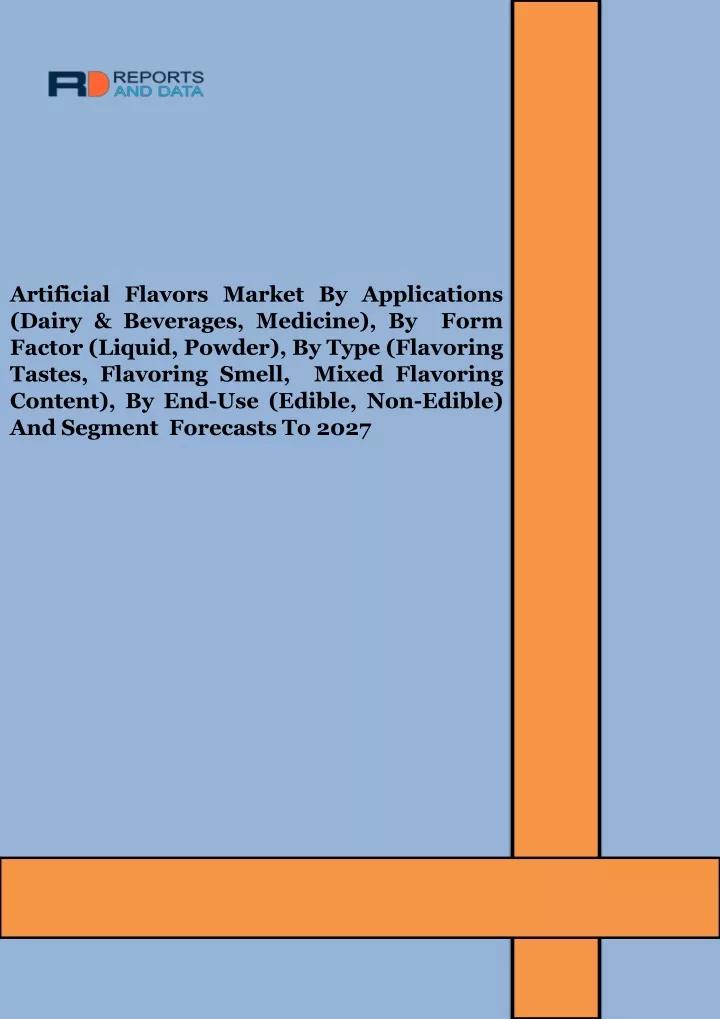 artificial flavors market by applications dairy