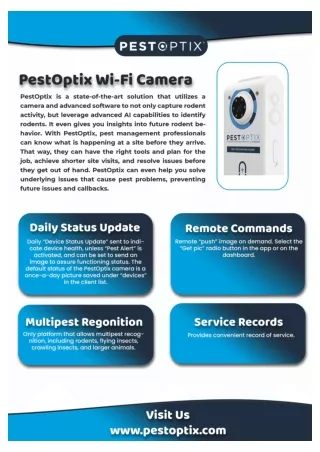 Artificial Intelligence Pest Control Pest Camera Monitoring