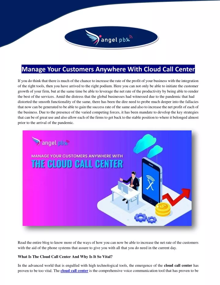 manage your customers anywhere with cloud call
